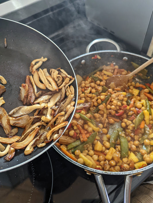 Pan Fried Oyster Mushrooms